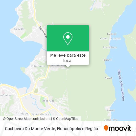 Cachoeira Do Monte Verde mapa