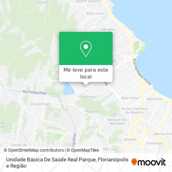 Unidade Básica De Saúde Real Parque mapa