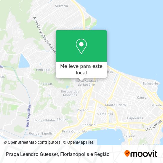 Praça Leandro Guesser mapa