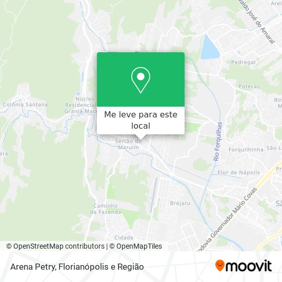 Arena Petry mapa