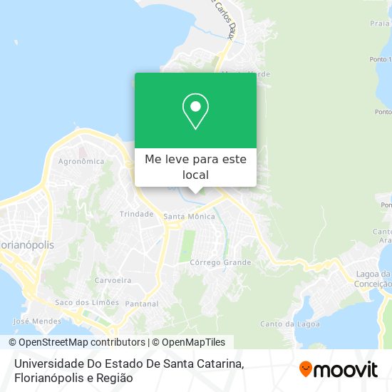 Universidade Do Estado De Santa Catarina mapa