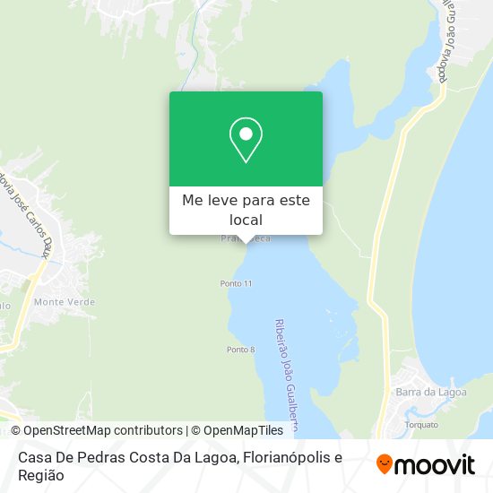 Casa De Pedras Costa Da Lagoa mapa