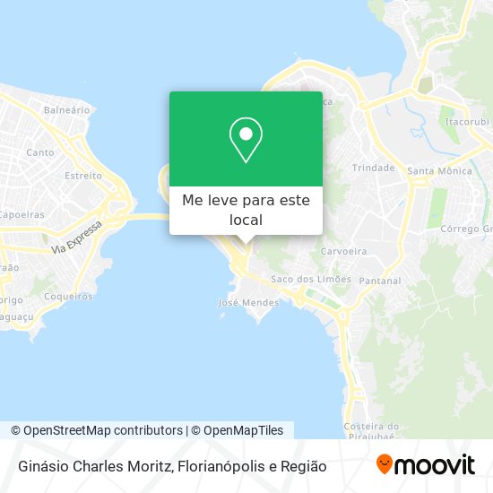 Ginásio Charles Moritz mapa