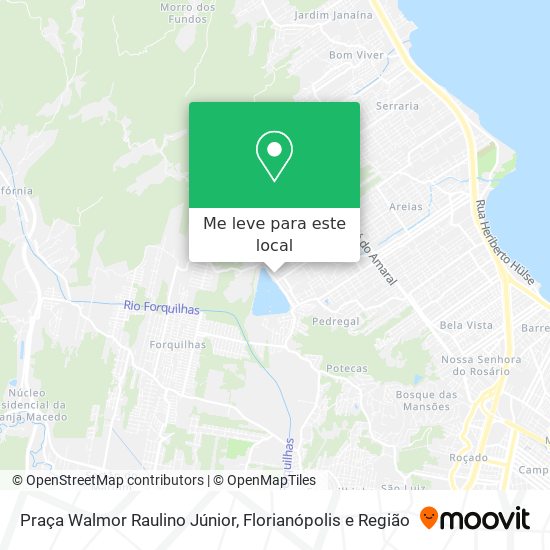Praça Walmor Raulino Júnior mapa