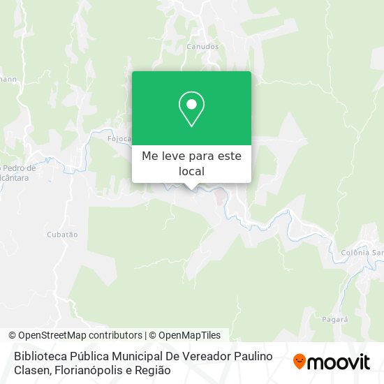 Biblioteca Pública Municipal De Vereador Paulino Clasen mapa