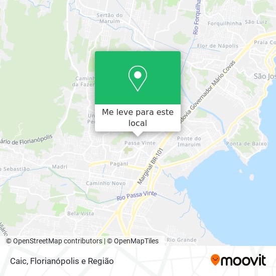 Caic mapa