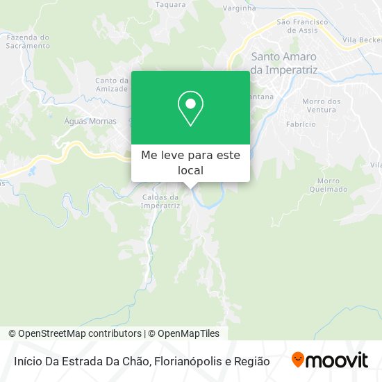 Início Da Estrada Da Chão mapa
