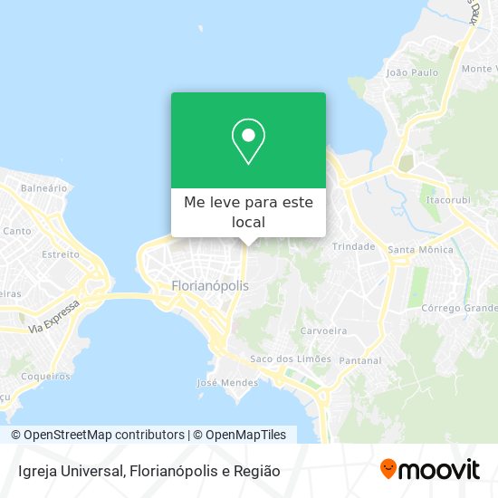 Igreja Universal mapa