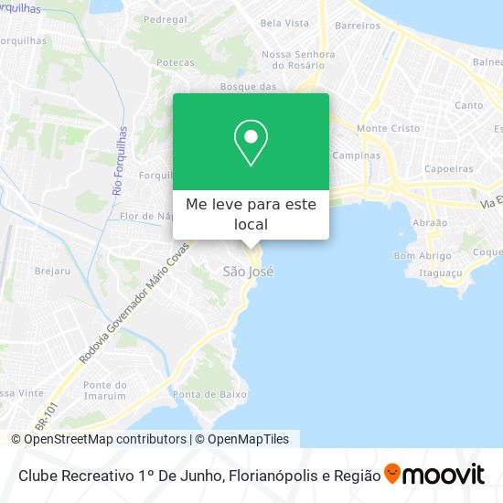 Clube Recreativo 1º De Junho mapa