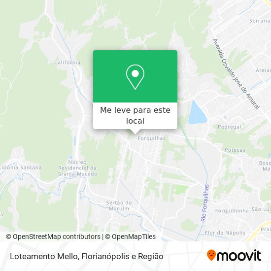 Loteamento Mello mapa