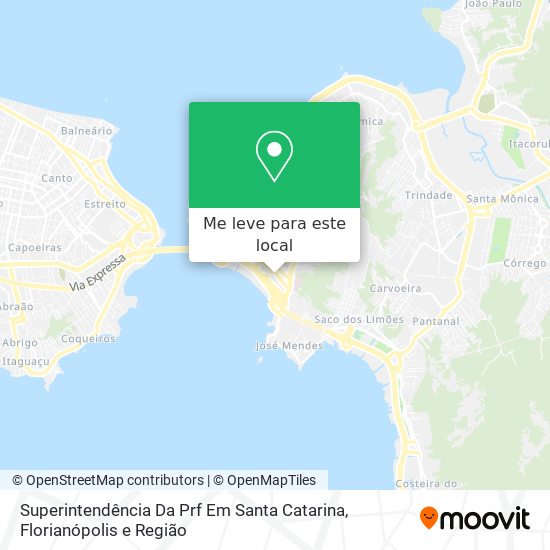 Superintendência Da Prf Em Santa Catarina mapa