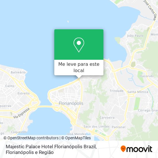 Majestic Palace Hotel Florianópolis Brazil mapa