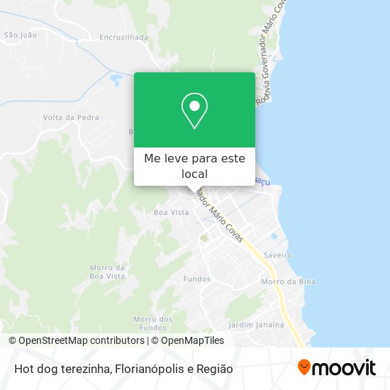 Hot dog terezinha mapa