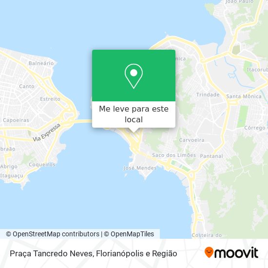 Praça Tancredo Neves mapa