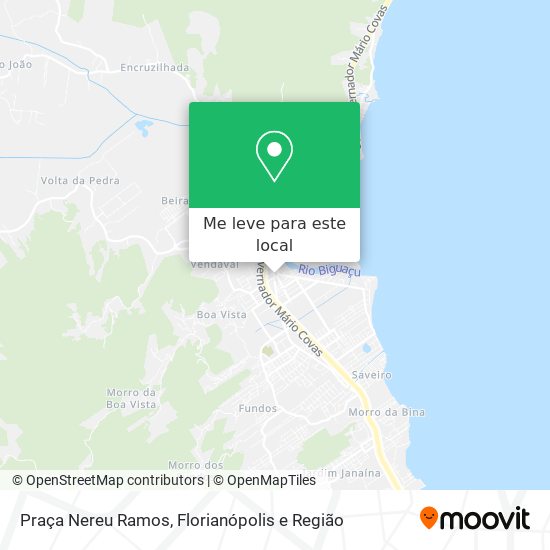 Praça Nereu Ramos mapa