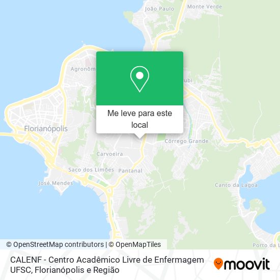 CALENF - Centro Acadêmico Livre de Enfermagem  UFSC mapa