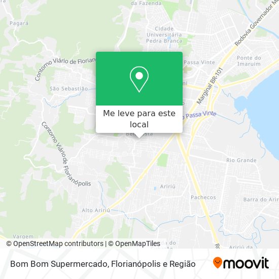Bom Bom Supermercado mapa