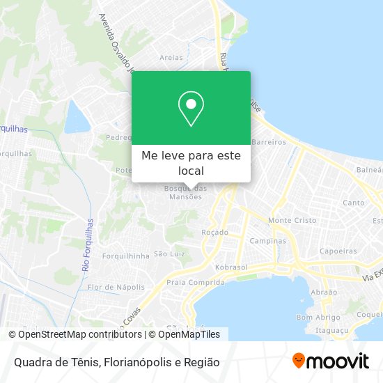 Quadra de Tênis mapa