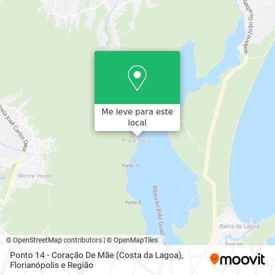 Ponto 14 - Coração De Mãe (Costa da Lagoa) mapa