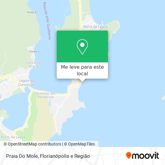 Praia Do Mole mapa