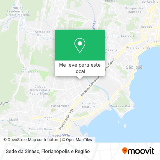 Sede da Sinasc mapa