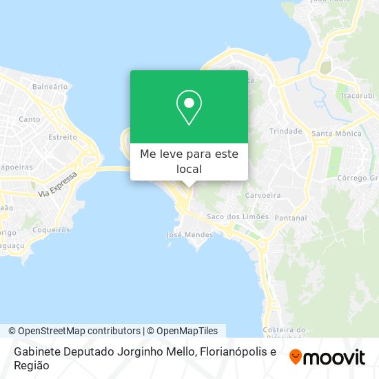 Gabinete Deputado Jorginho Mello mapa