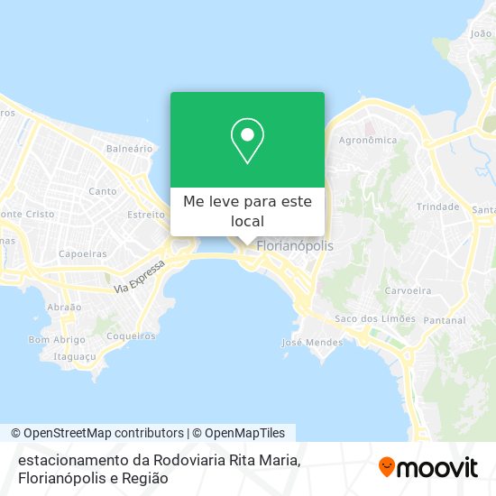 estacionamento  da Rodoviaria Rita Maria mapa