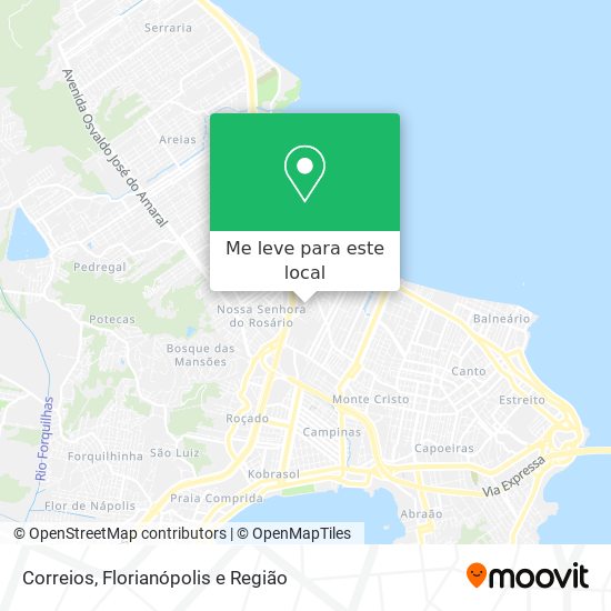 Correios mapa