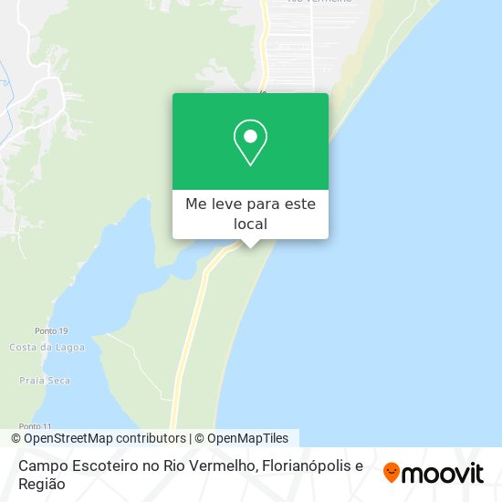 Campo Escoteiro no Rio Vermelho mapa