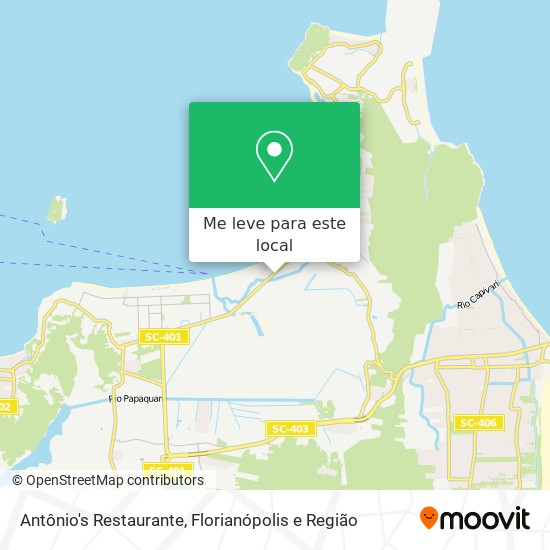 Antônio's Restaurante mapa