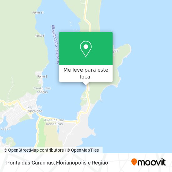 Ponta das Caranhas mapa