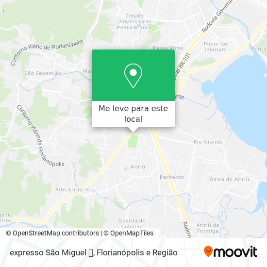 expresso São Miguel 🚛 mapa