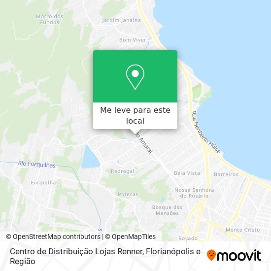 Centro de Distribuição Lojas Renner mapa