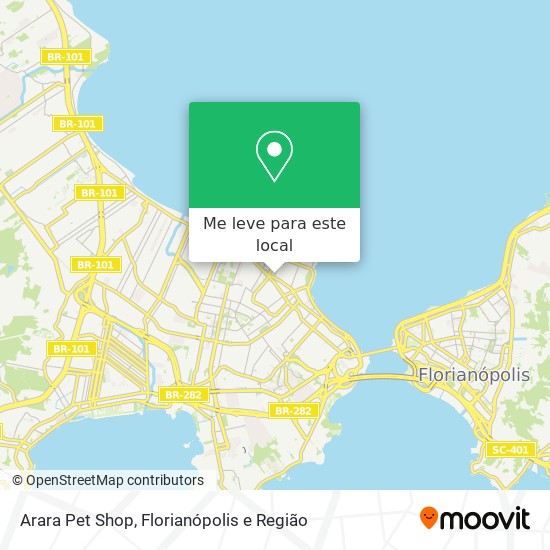 Arara Pet Shop mapa