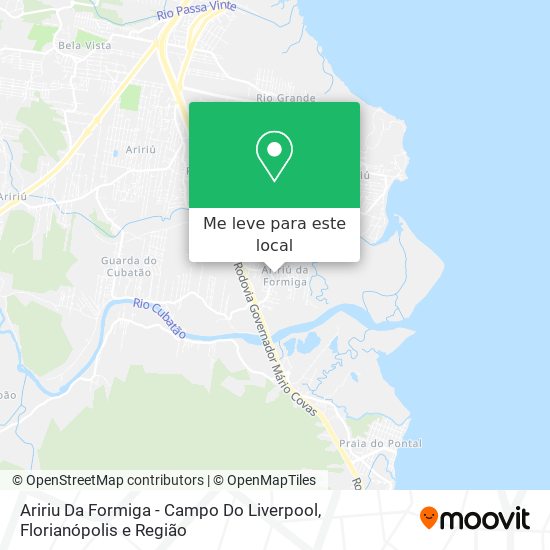 Aririu Da Formiga - Campo Do Liverpool mapa