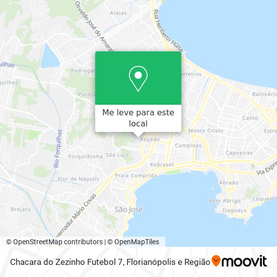 Chacara do Zezinho Futebol 7 mapa