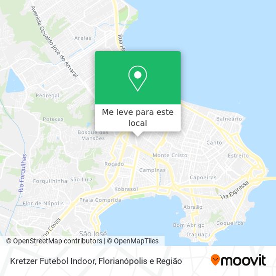 Kretzer Futebol Indoor mapa