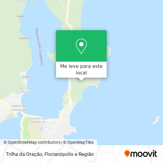 Trilha da Oração mapa