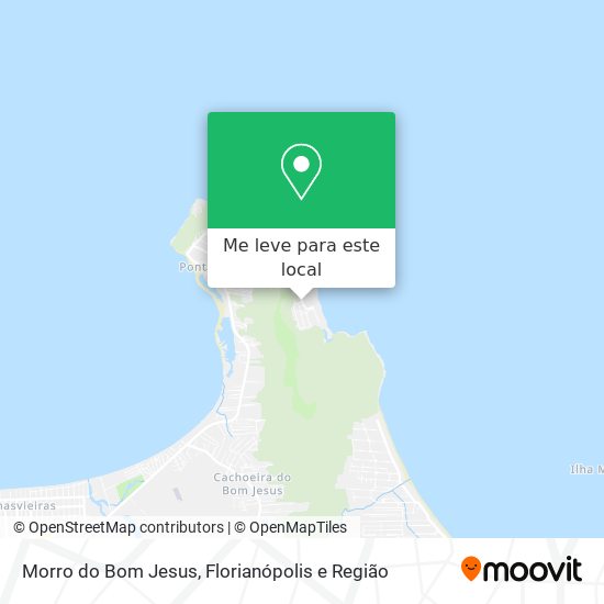 Morro do Bom Jesus mapa
