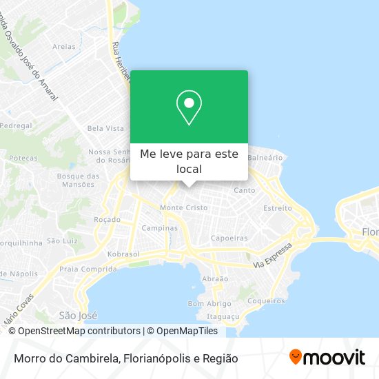 Morro do Cambirela mapa