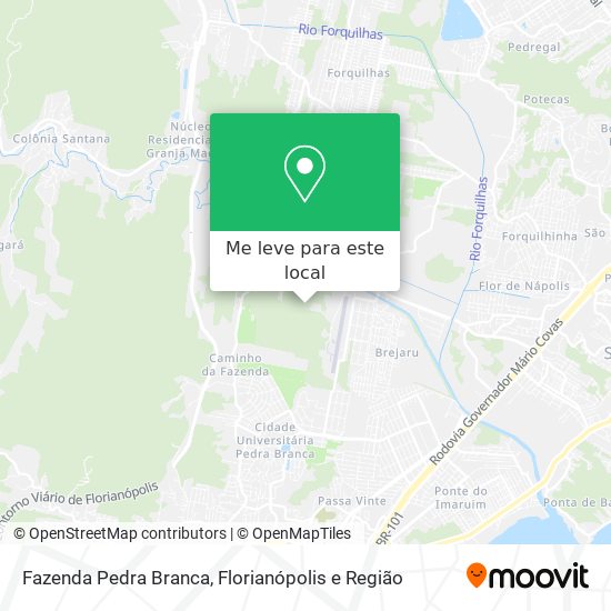 Fazenda Pedra Branca mapa
