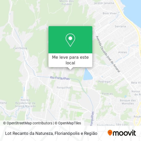 Lot Recanto da Natureza mapa