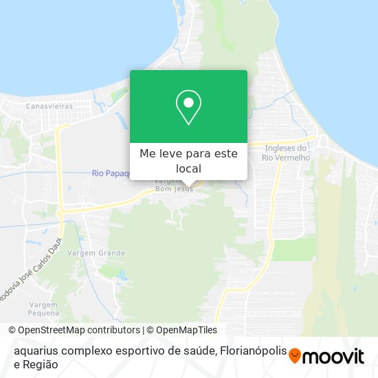 aquarius complexo esportivo de saúde mapa
