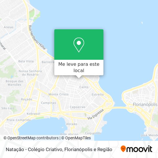 Natação - Colégio Criativo mapa