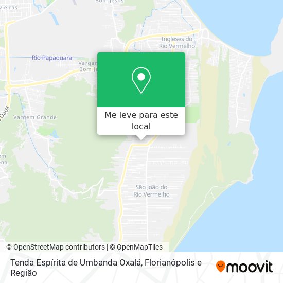 Tenda Espírita de Umbanda Oxalá mapa