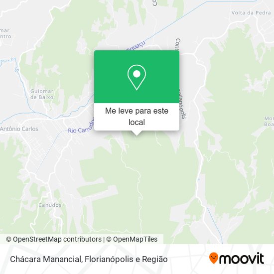 Chácara Manancial mapa
