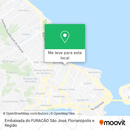 Embaixada do FURACÃO São José mapa
