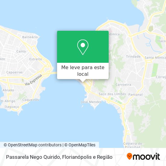 Passarela Nego Quirido mapa