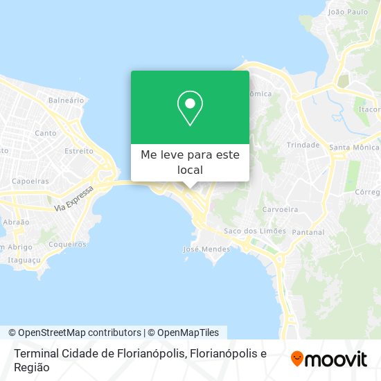 Terminal Cidade de Florianópolis mapa