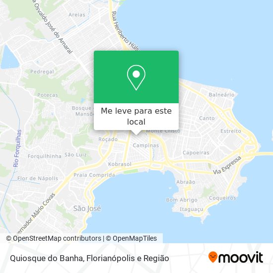 Quiosque do Banha mapa